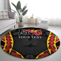 Personalised Papua New Guinea Remembrance Day Round Carpet LT9 - Polynesian Pride
