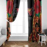 Personalised Papua New Guinea Remembrance Day Window Curtain LT9 - Polynesian Pride
