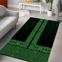 New Zealand Maori Kowhaiwhai Area Rug Kakariki Maui and Mangopare