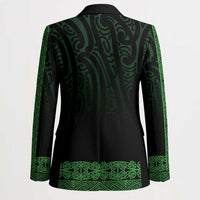New Zealand Maori Kowhaiwhai Blazer Kakariki Maui and Mangopare - Polynesian Pride