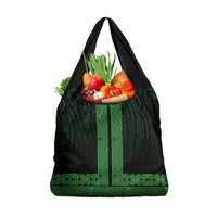 New Zealand Maori Kowhaiwhai Grocery Bag Kakariki Maui and Mangopare