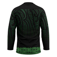 New Zealand Maori Kowhaiwhai Hockey Jersey Kakariki Maui and Mangopare LT9 - Polynesian Pride