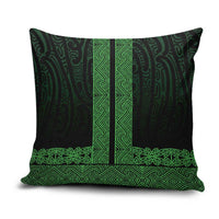 New Zealand Maori Kowhaiwhai Pillow Cover Kakariki Maui and Mangopare - Polynesian Pride