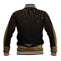 New Zealand Maori Kowhaiwhai Baseball Jacket Karaka Maui and Mangopare