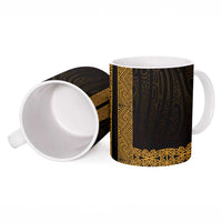 New Zealand Maori Kowhaiwhai Ceramic Mug Karaka Maui and Mangopare - Polynesian Pride