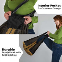 New Zealand Maori Kowhaiwhai Grocery Bag Karaka Maui and Mangopare