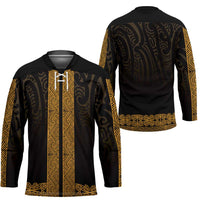New Zealand Maori Kowhaiwhai Hockey Jersey Karaka Maui and Mangopare - Polynesian Pride