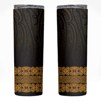 New Zealand Maori Kowhaiwhai Skinny Tumbler Karaka Maui and Mangopare