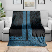 New Zealand Maori Kowhaiwhai Blanket Kikorangi Maui and Mangopare
