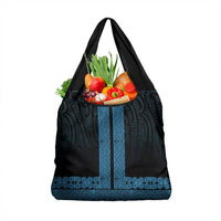 New Zealand Maori Kowhaiwhai Grocery Bag Kikorangi Maui and Mangopare