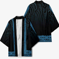 New Zealand Maori Kowhaiwhai Kimono Kikorangi Maui and Mangopare - Polynesian Pride