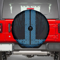New Zealand Maori Kowhaiwhai Spare Tire Cover Kikorangi Maui and Mangopare