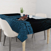 New Zealand Maori Kowhaiwhai Tablecloth Kikorangi Maui and Mangopare