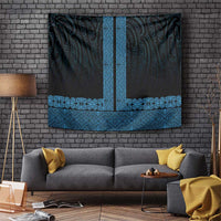 New Zealand Maori Kowhaiwhai Tapestry Kikorangi Maui and Mangopare