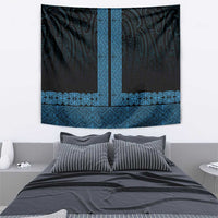 New Zealand Maori Kowhaiwhai Tapestry Kikorangi Maui and Mangopare