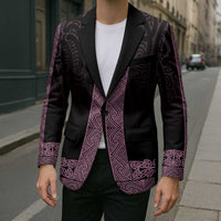 New Zealand Maori Kowhaiwhai Blazer Mawhero Maui and Mangopare - Polynesian Pride