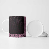 New Zealand Maori Kowhaiwhai Ceramic Mug Mawhero Maui and Mangopare - Polynesian Pride