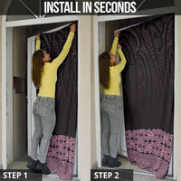 New Zealand Maori Kowhaiwhai Door Cover Mawhero Maui and Mangopare - Polynesian Pride