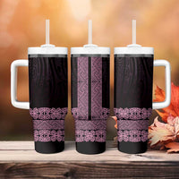 New Zealand Maori Kowhaiwhai Tumbler With Handle Mawhero Maui and Mangopare