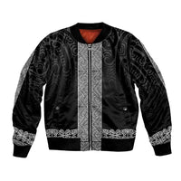 New Zealand Maori Kowhaiwhai Bomber Jacket Pango Maui and Mangopare