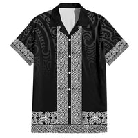 New Zealand Maori Kowhaiwhai Family Matching Tank Maxi Dress and Hawaiian Shirt Pango Maui and Mangopare