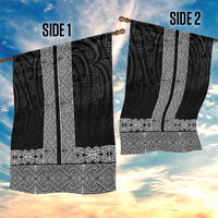 New Zealand Maori Kowhaiwhai Garden Flag Pango Maui and Mangopare