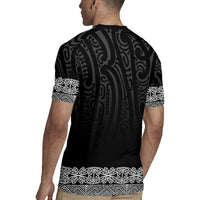 New Zealand Maori Kowhaiwhai Rugby Jersey Pango Maui and Mangopare