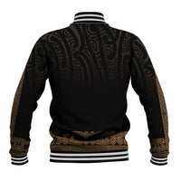 New Zealand Maori Kowhaiwhai Baseball Jacket Parauri Maui and Mangopare