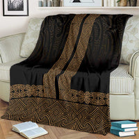 New Zealand Maori Kowhaiwhai Blanket Parauri Maui and Mangopare