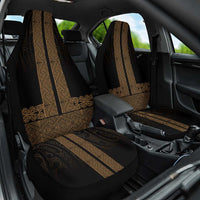 New Zealand Maori Kowhaiwhai Car Seat Cover Parauri Maui and Mangopare