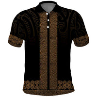 New Zealand Maori Kowhaiwhai Polo Shirt Parauri Maui and Mangopare