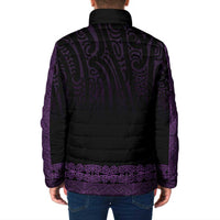New Zealand Maori Kowhaiwhai Padded Jacket Waiporoporo Maui and Mangopare - Polynesian Pride
