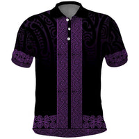 New Zealand Maori Kowhaiwhai Polo Shirt Waiporoporo Maui and Mangopare