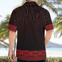 New Zealand Maori Kowhaiwhai Hawaiian Shirt Whero Maui and Mangopare