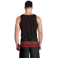 New Zealand Maori Kowhaiwhai Men Tank Top Whero Maui and Mangopare