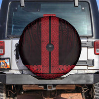 New Zealand Maori Kowhaiwhai Spare Tire Cover Whero Maui and Mangopare