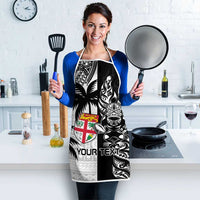 Fiji New Zealand Rugby Personalised Apron Maori and Tapa Pattern - Polynesian Pride