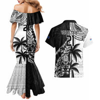Custom Fiji New Zealand Couples Matching Mermaid Dress and Hawaiian Shirt Maori mix Tapa Pattern Version