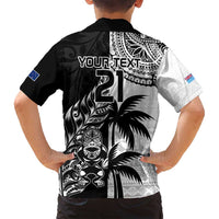 Custom Fiji New Zealand Family Matching Off Shoulder Maxi Dress and Hawaiian Shirt Maori mix Tapa Pattern Version LT9 - Polynesian Pride