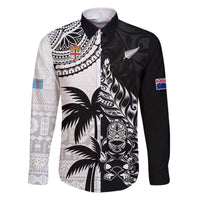 Custom Fiji New Zealand Family Matching Puletasi and Hawaiian Shirt Maori mix Tapa Pattern Version