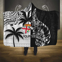 Custom Fiji New Zealand Hooded Blanket Maori mix Tapa Pattern Version LT9 - Polynesian Pride