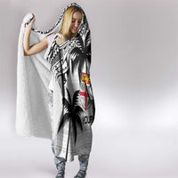 Custom Fiji New Zealand Hooded Blanket Maori mix Tapa Pattern Version LT9 - Polynesian Pride