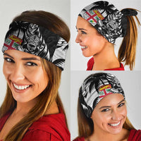 Fiji New Zealand Rugby Neck Gaiter Maori and Tapa Pattern LT9