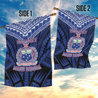 Custom Manu Samoa Sevens Rugby Garden Flag Samoan Tribal Tattoo