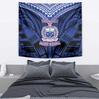 Custom Manu Samoa Sevens Rugby Tapestry Samoan Tribal Tattoo