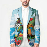 Funny Parrot Margarita Five O'clock Somewhere Blazer