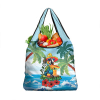 Funny Parrot Margarita Five O'clock Somewhere Grocery Bag