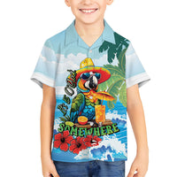 Funny Parrot Margarita Five O'clock Somewhere Hawaiian Shirt