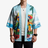 Funny Parrot Margarita Five O'clock Somewhere Kimono