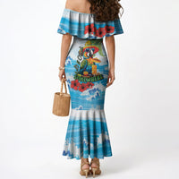 Funny Parrot Margarita Five O'clock Somewhere Mermaid Dress LT9 - Polynesian Pride